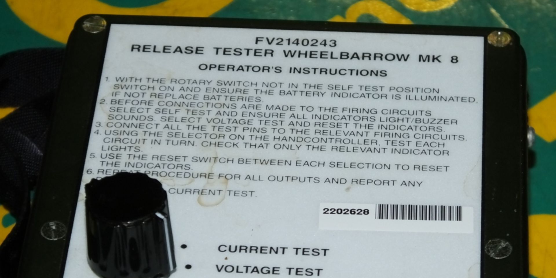 Release Tester Wheelbarrow MK8 - FV2140243 - Image 2 of 2