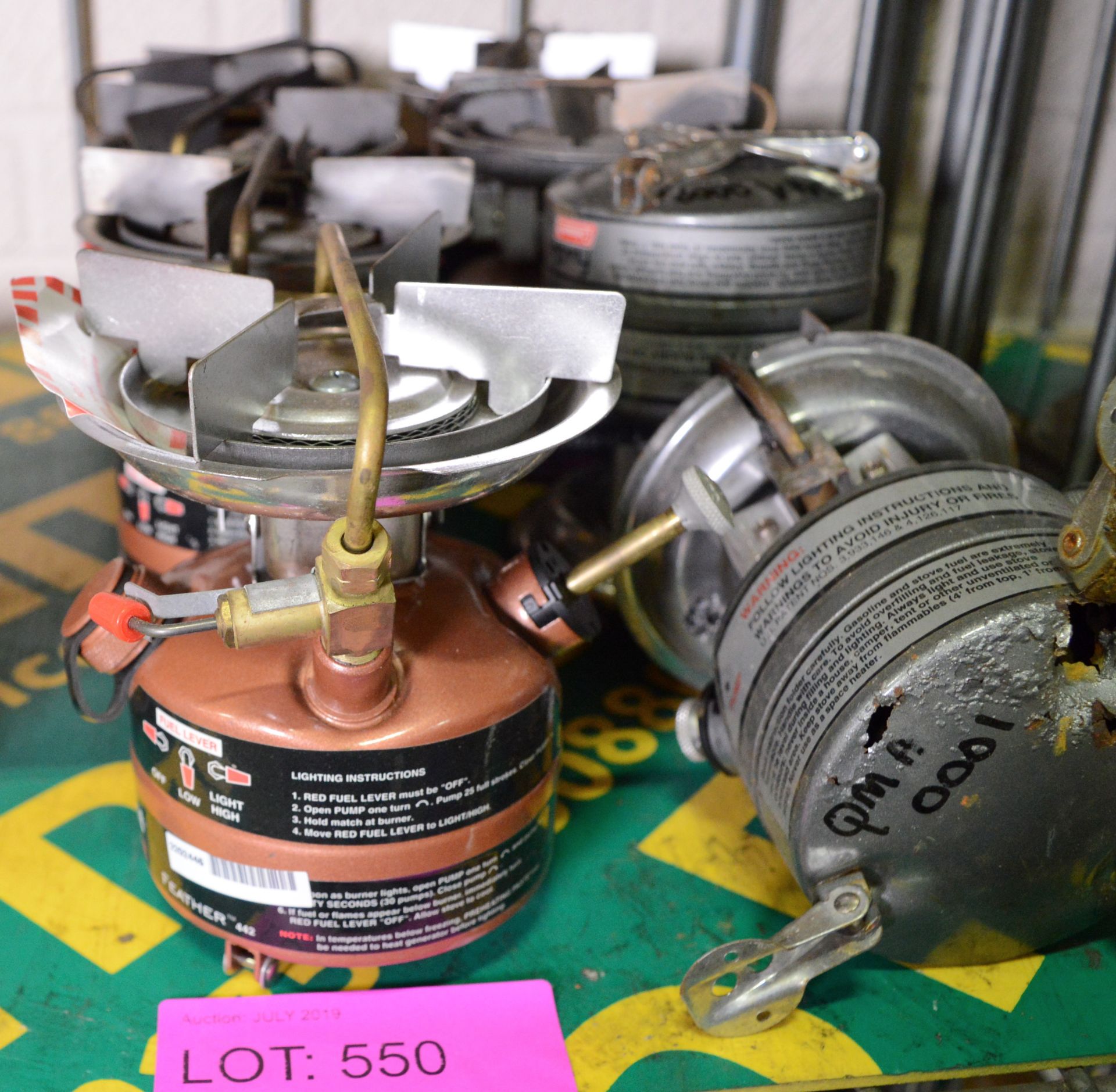 6x Coleman Stove Dual Fuel & 2x for spares. - Image 3 of 3