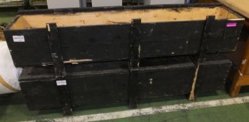2x Wooden Crates L1910xW340xH450mm
