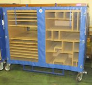 Towable Shelved 4 wheeled trolley - PVC Cover