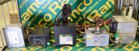 6x PC Power Supplies 300 - 500W.