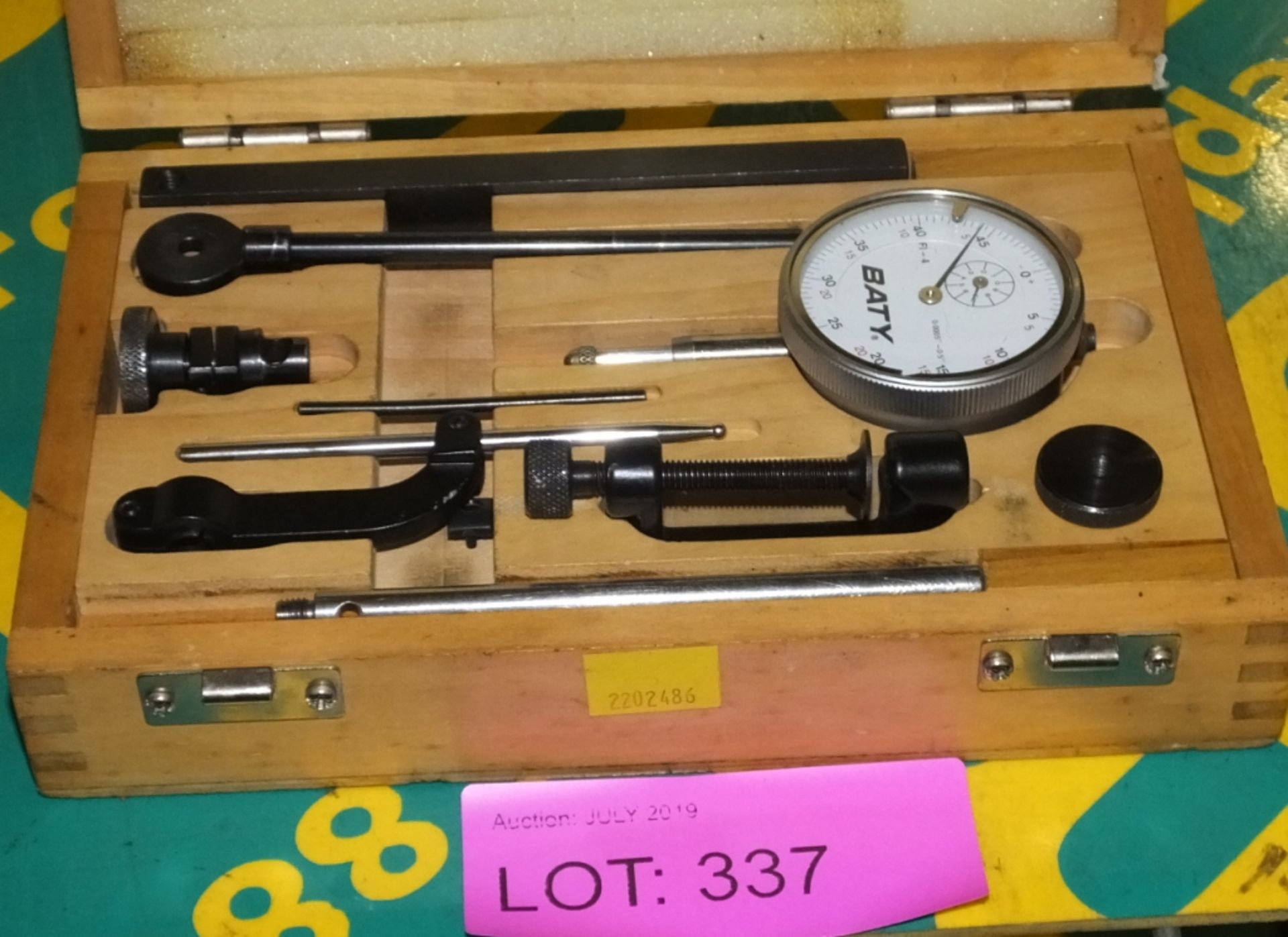 Baty Dial Gauge Set in wooden case