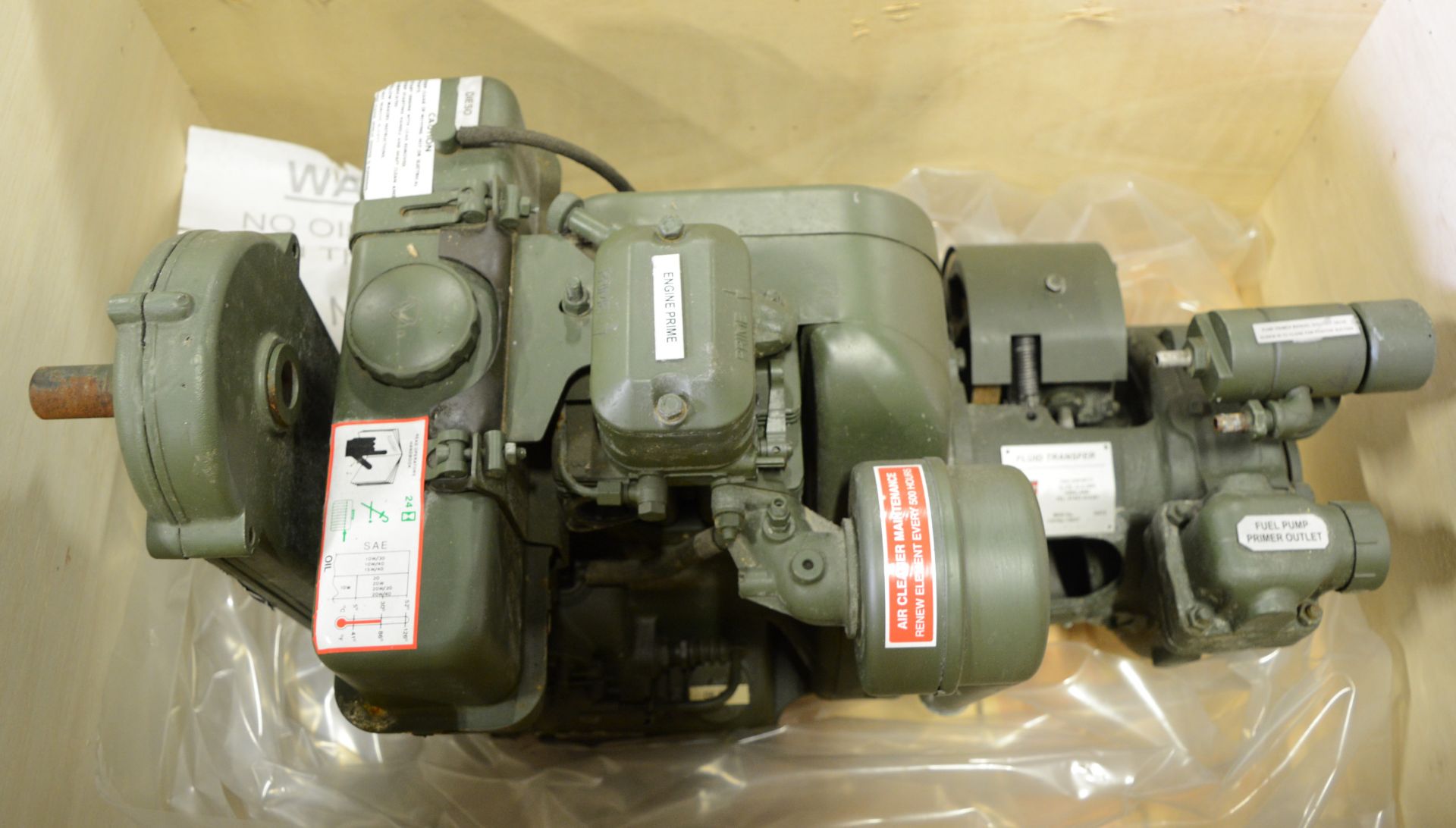 Lister Petter Engine & Pump. - Image 3 of 4