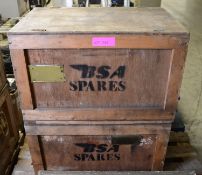 Ex Military Wooden Storage Boxes 720 x 460 x460mm.