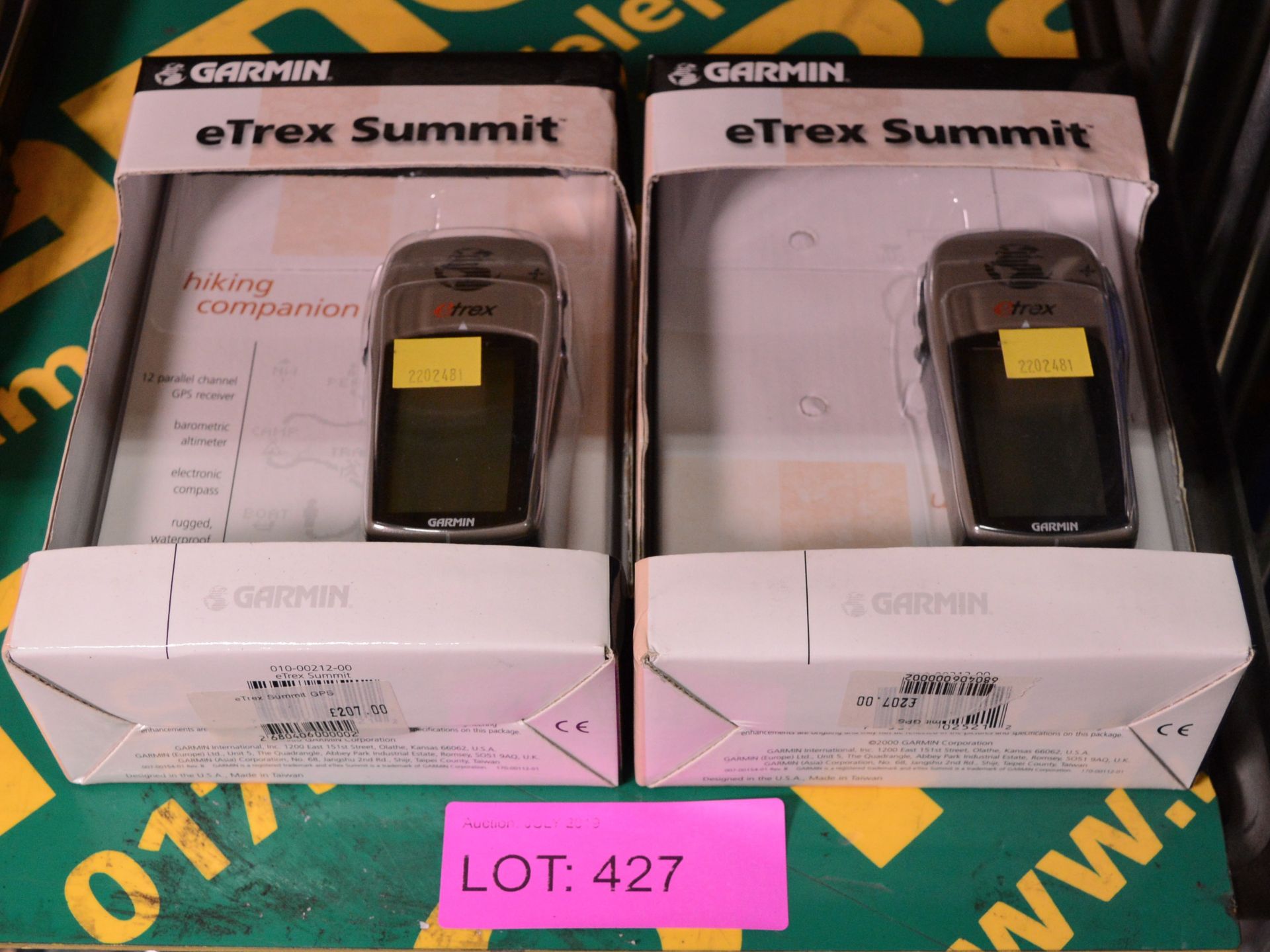 2x Garmin Etrex Summit GPS Units - Boxed.