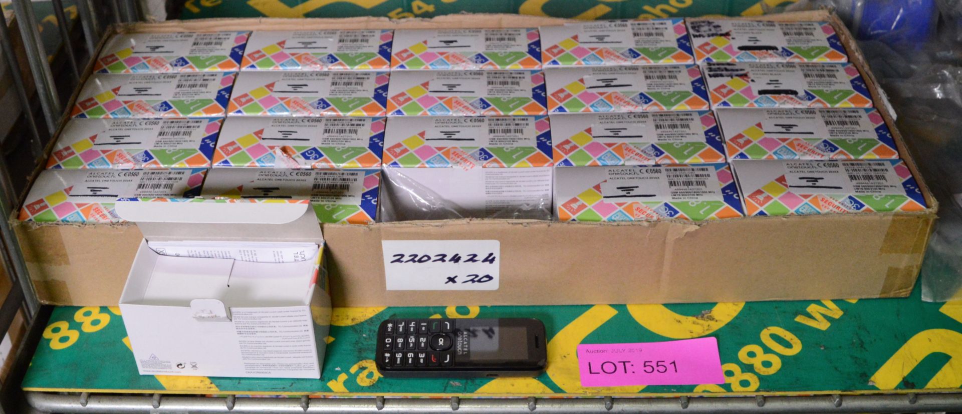 20x Alcatel Onetouch 2035X Mobile Phones.