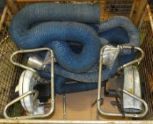 2x Nederman S/N 521 Fume Extractors With Hose