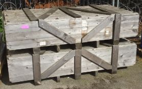2x Empty Wooden Crates