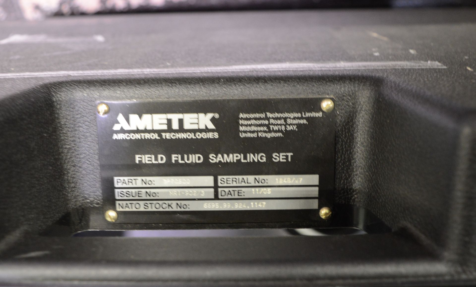 Amtek Field Fluid Sampling Set. - Image 3 of 3