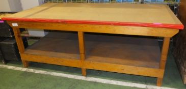 Large Table Wooden H 915 X W 2470 X D 1270mm