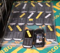 15x Samsung GT-C3350 Mobile Phones - No backs or batteries.