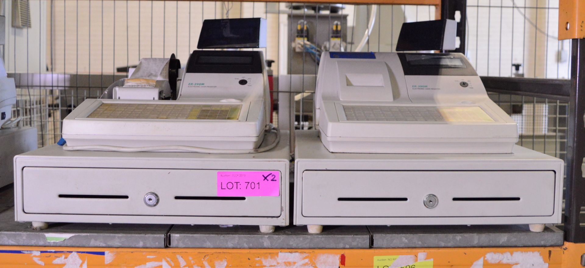 2x SAM4S ER-390 Electric Till / Cash Registers.