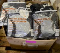 Box of 2 Piece Storm Break Jackets & Trousers - Mixed Sizes.