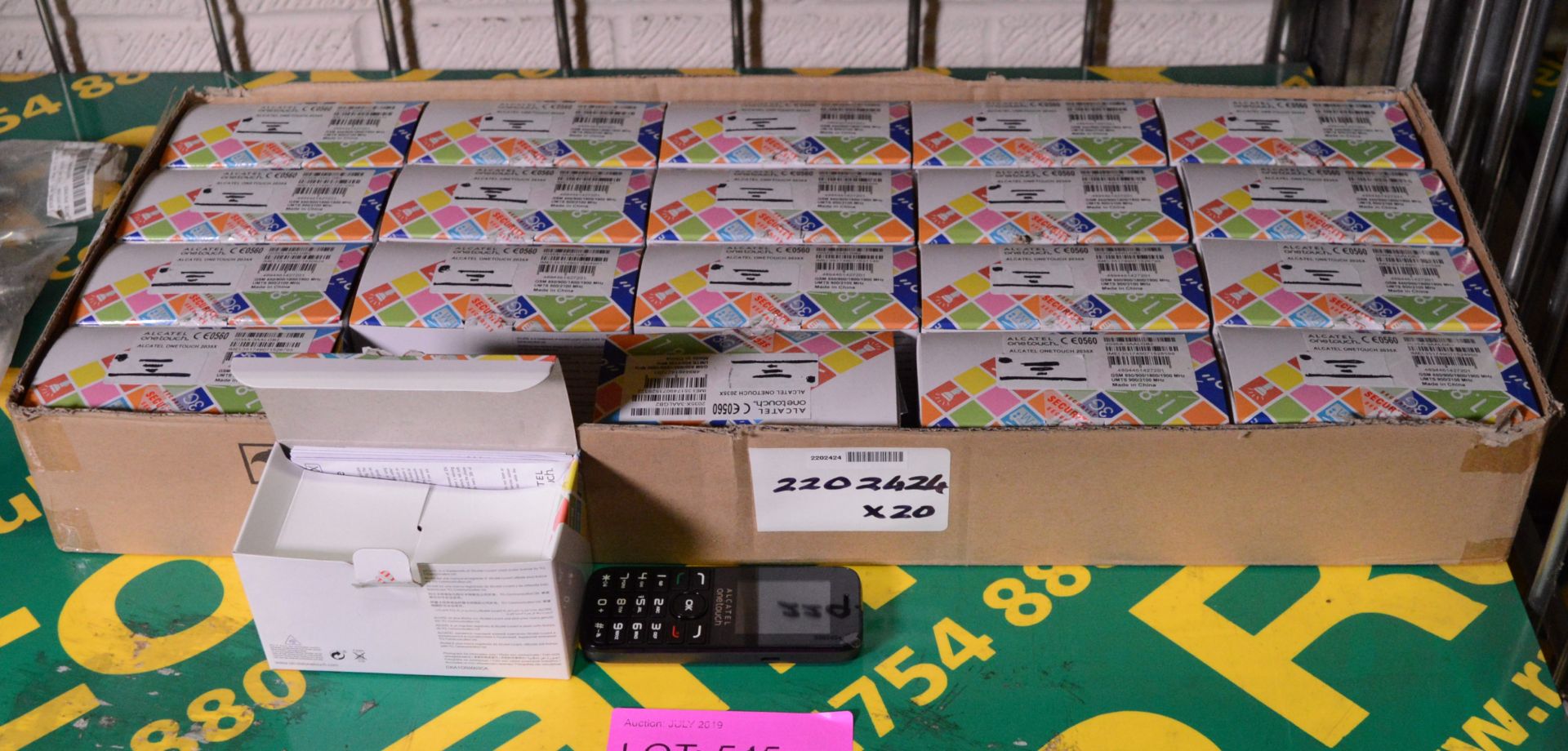 20x Alcatel Onetouch 2035X Mobile Phones.