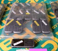 15x Samsung GT-C3350 Mobile Phones - No batteries, some backs missing.