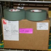 Scapa Adhesive Tape - Olive Green - 50mm x 50M - 16 Rolls Per Box - 2 boxes