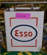 Rectangular Esso Oil Can.