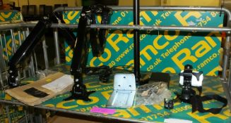 Fellowes Platinum Triple Monitor Arm assembly