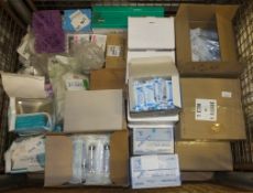 Medical Supplies - Shield Masks, Various Syringes, Vacutainers