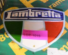 Lambretta Cast Sign.