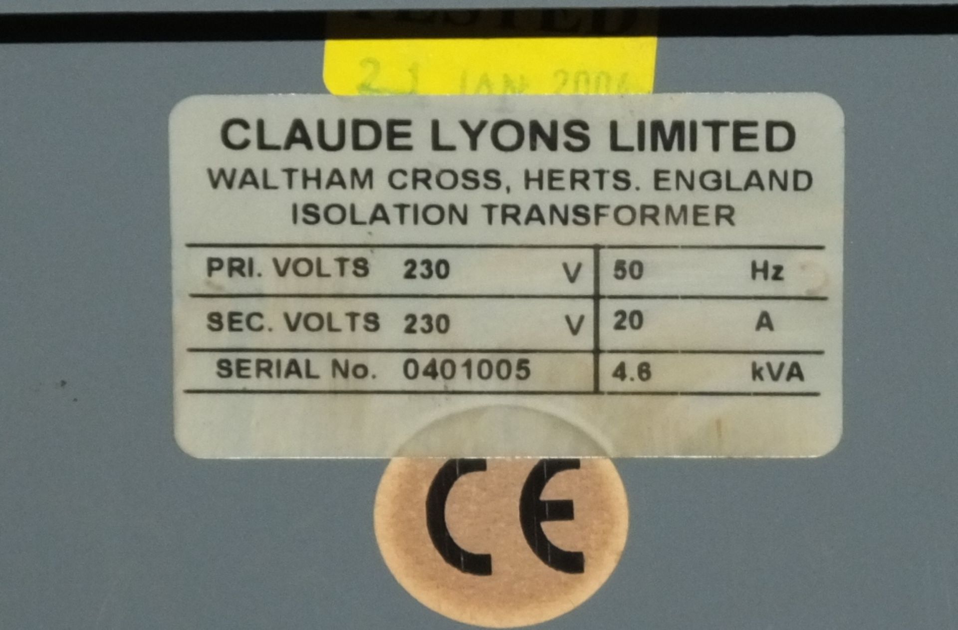 2x Claude Lyons Isolator Transformers - Image 2 of 2