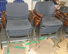 10x Stackable reception chairs