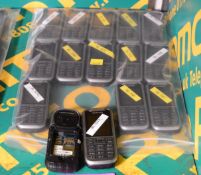 15x Samsung GT-C3350 Mobile Phones - No backs or batteries.