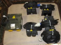 Blakley C7326 Transformer, 5x Blakley Domestic Junction Boxes