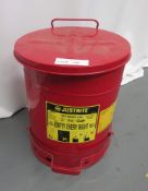 Justrite Oily Waste Can.