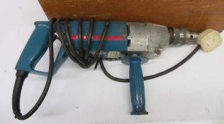 Bosch 220v Drill, Complete With Chuck & Various Drill Bits.