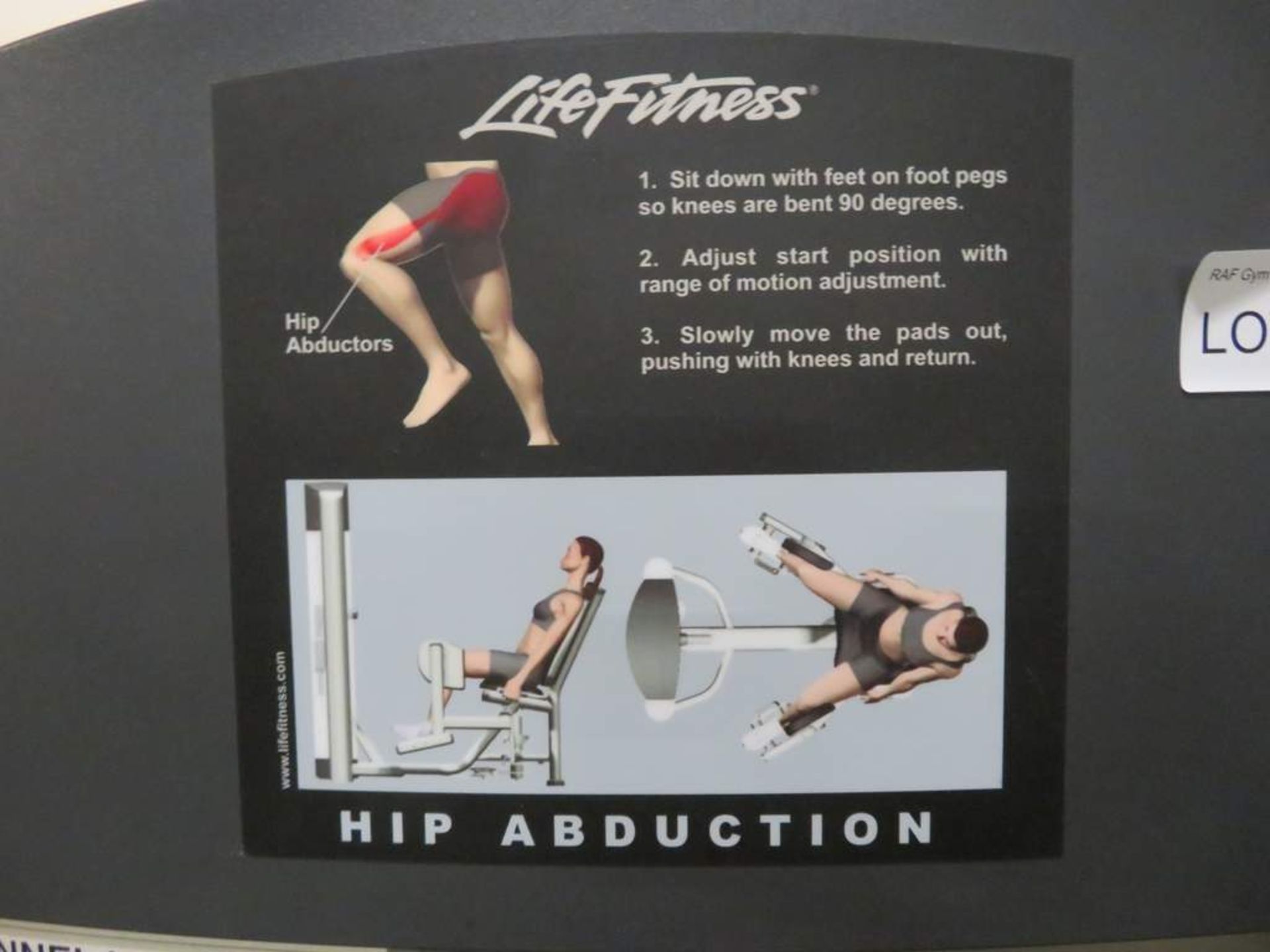 Life Fitness Class: S Hip Abduction Exercise Machine. - Image 5 of 5