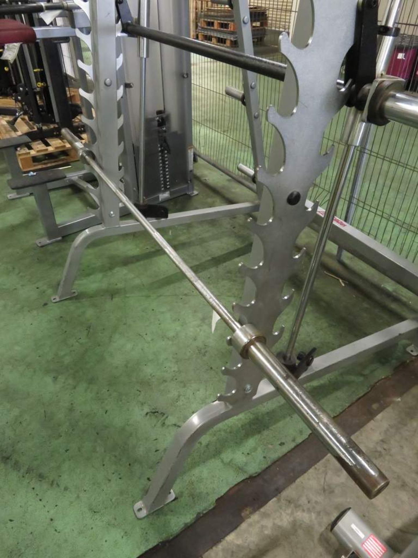 Life Fitness Smith Machine/Rack, Complete With Barbell. - Image 6 of 6