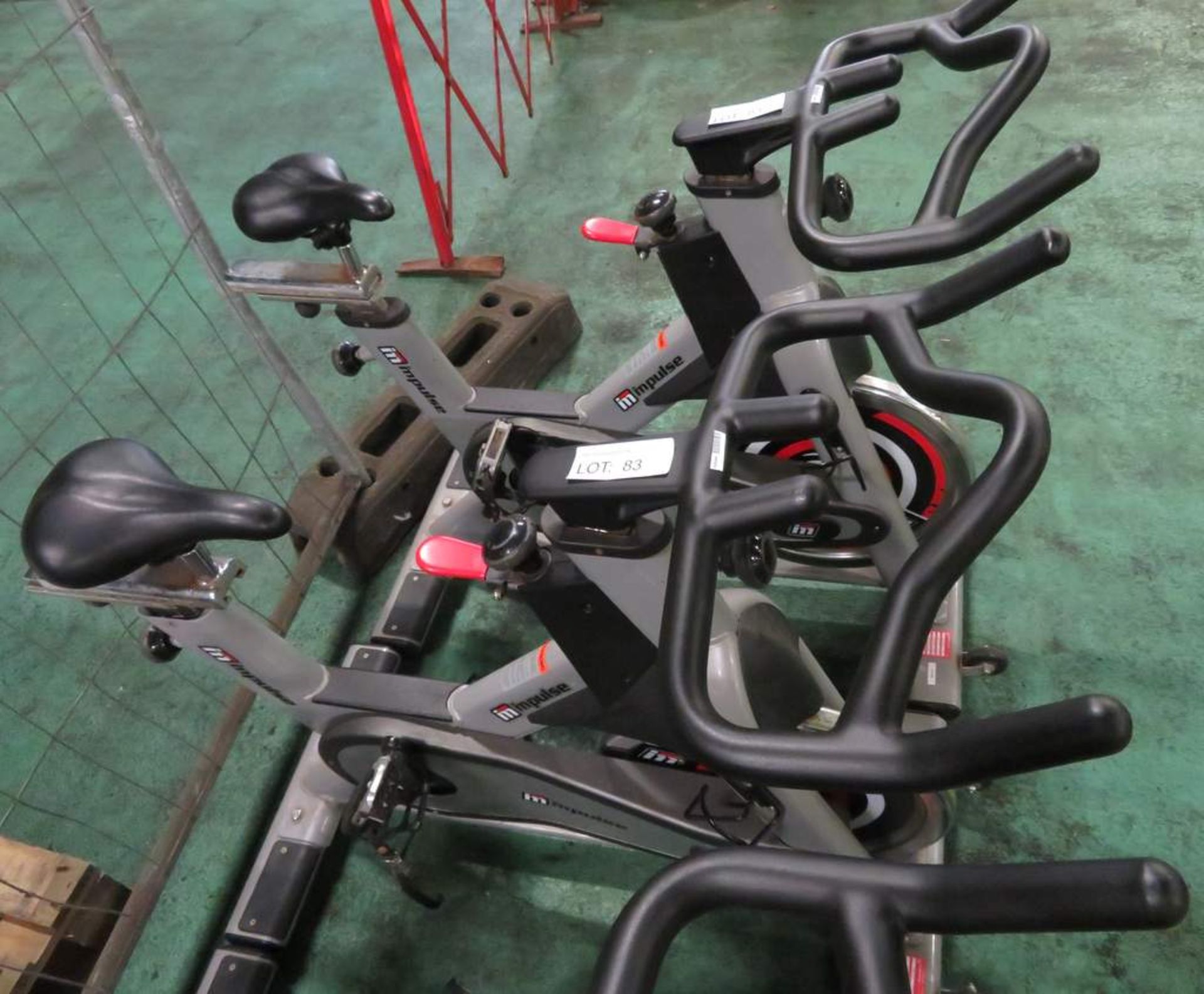4x Impulse PS300 Indoor Exercise Bike, Adjustable Seat & Handle Bars. - Image 6 of 6