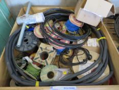 ASSORTED ELECTRICAL CABLE AND FITTINGS