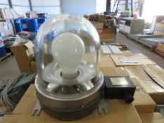 10 X UNBOXED AND 1 X BOXED IMT TYPE 1QL85 85W 230V INDUSTRIAL DOME LIGHTS