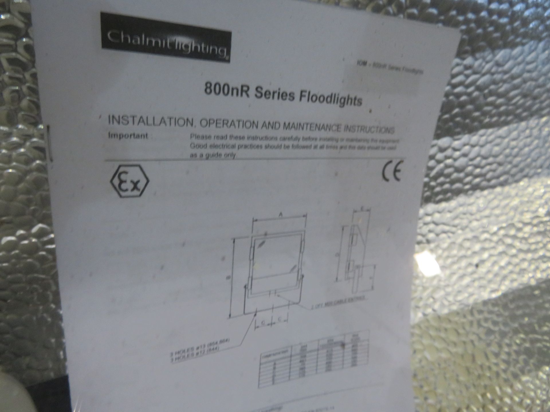 BOXED/UNUSED CHALMIT 800NR SERIES FLOODLIGHT - Image 2 of 2