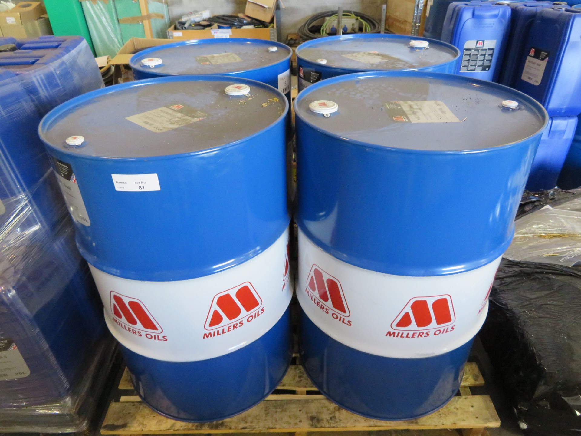 4 X 205LTR DRUMS OF MILLERS MULTIFLEET 15W40