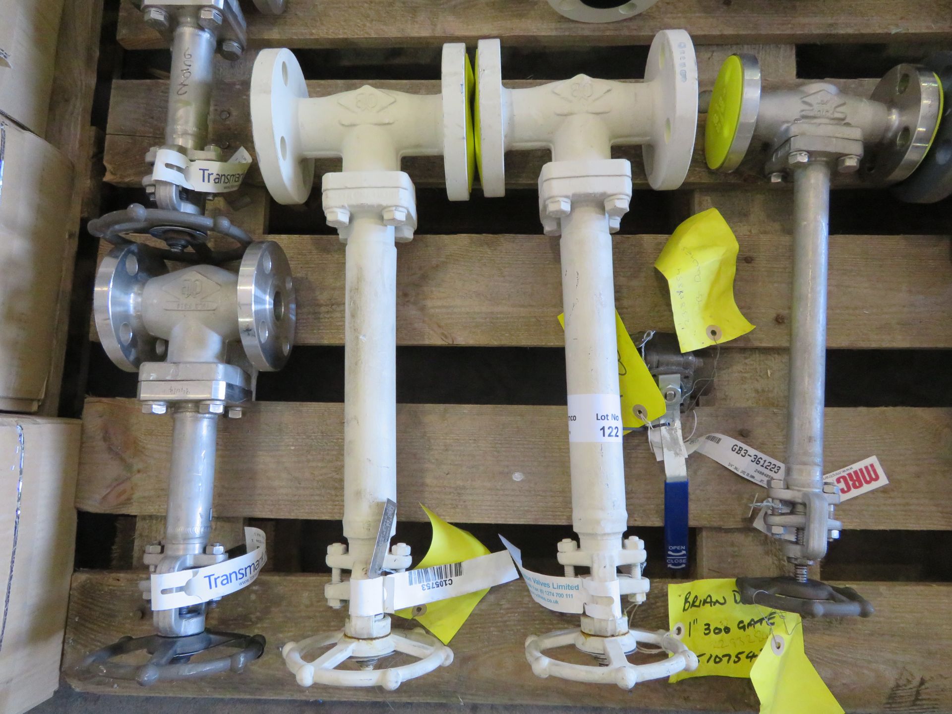 6 X VARIOUS UNUSED WHEEL VALVES, 2 X NEWAY 150LB BALL VALVES AND 2 X - Image 2 of 4