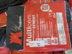 18 X 25KG BAGS OF HANSON MULTICHEM PERFORMANCE CEMENT