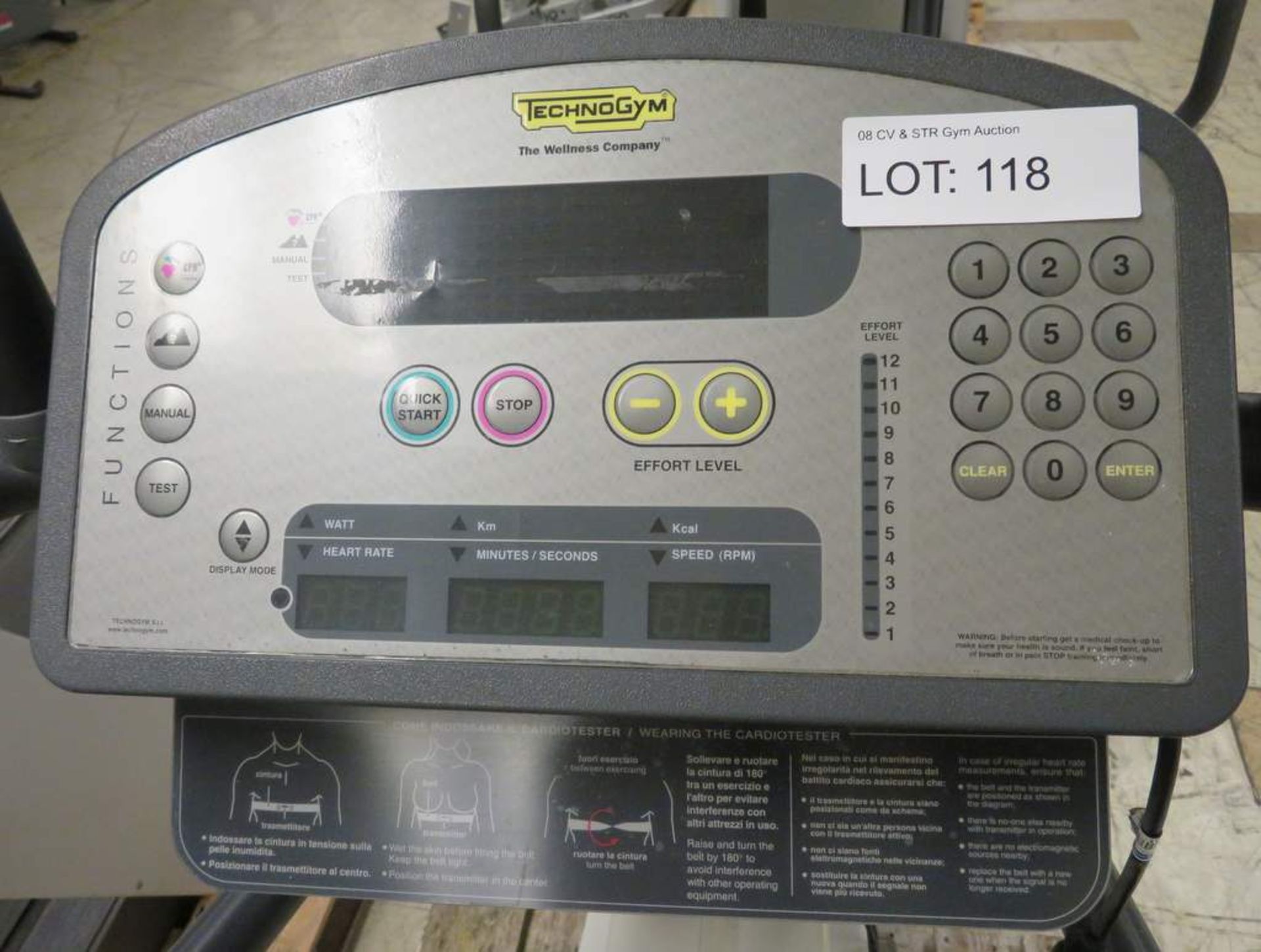 Technogym, Model: Step XT, Stepper, LED Display Console, 220-240v. Untested. - Image 5 of 5