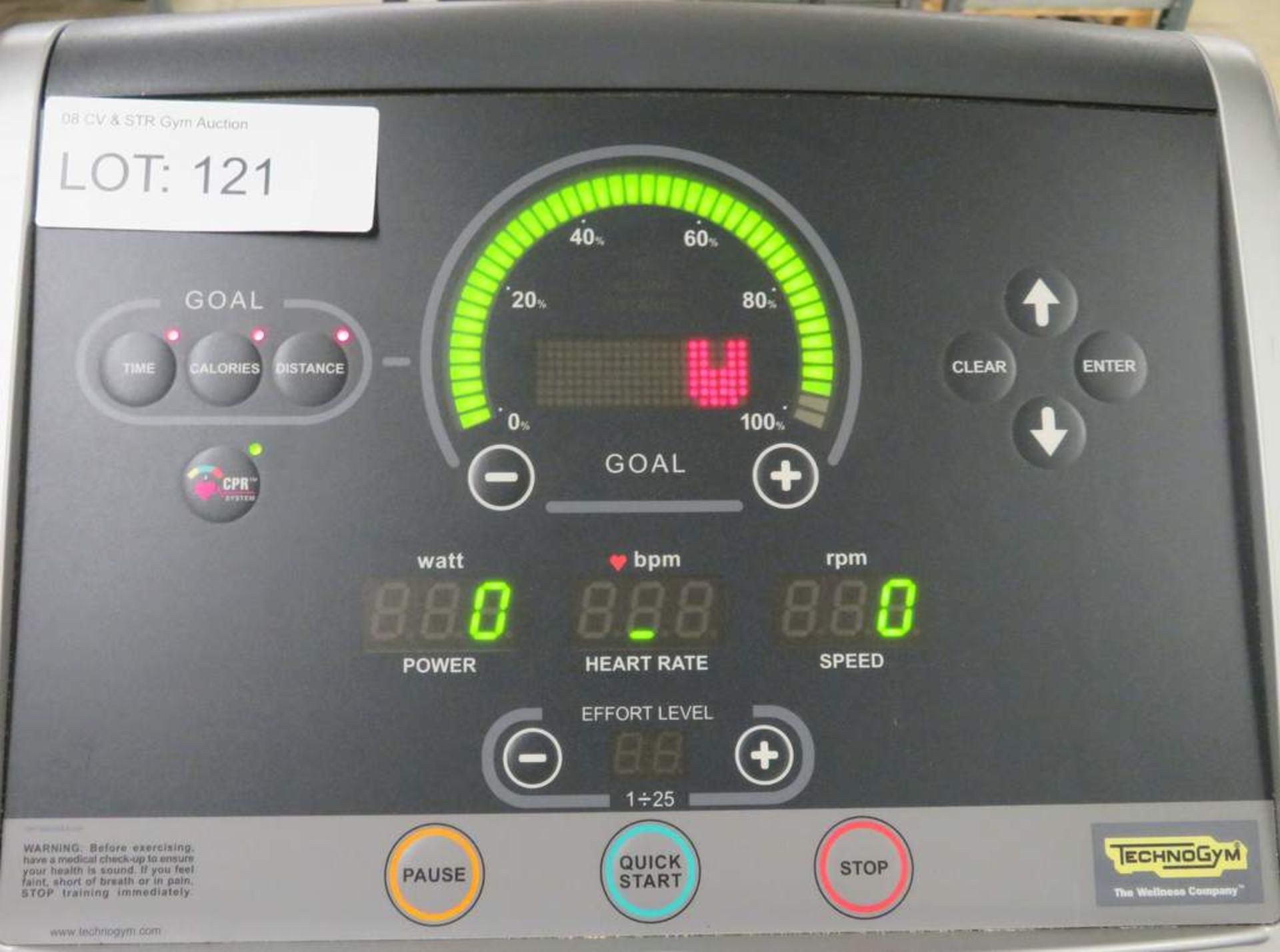 Technogym, Model: Excite 550i, Upright Exercise Bike. - Image 6 of 7