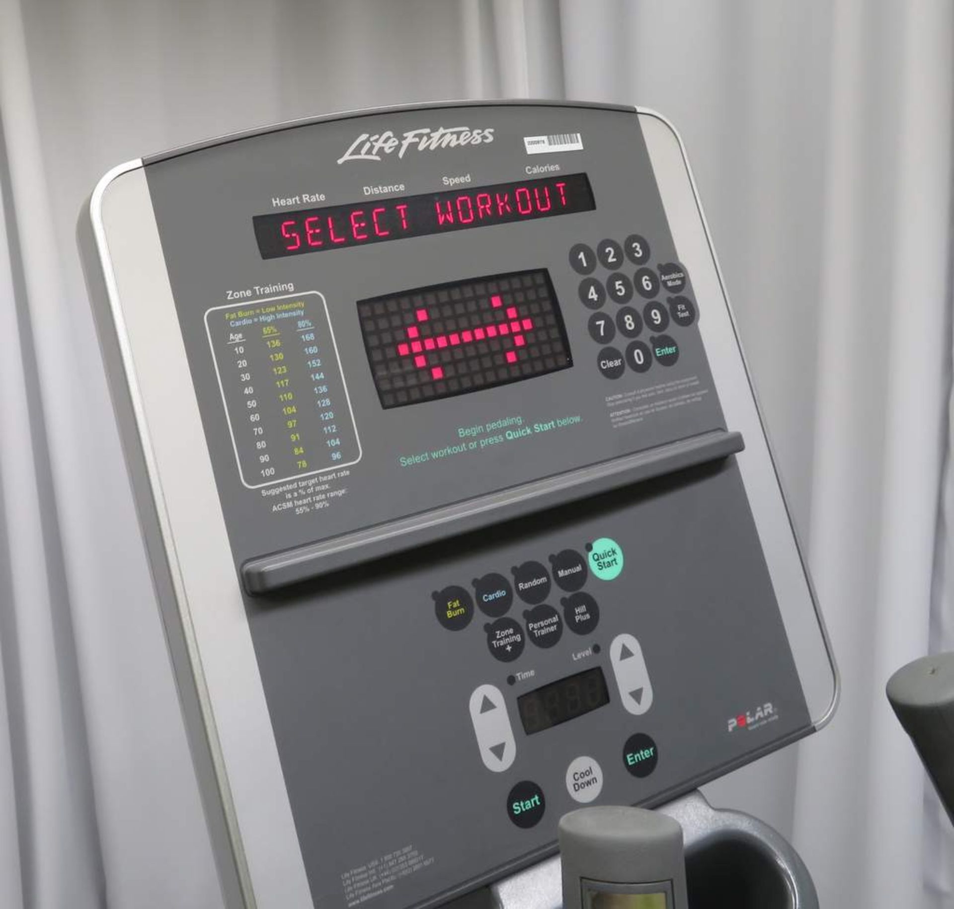 Life Fitness, Summit Trainer, LED Display Console. - Image 6 of 6