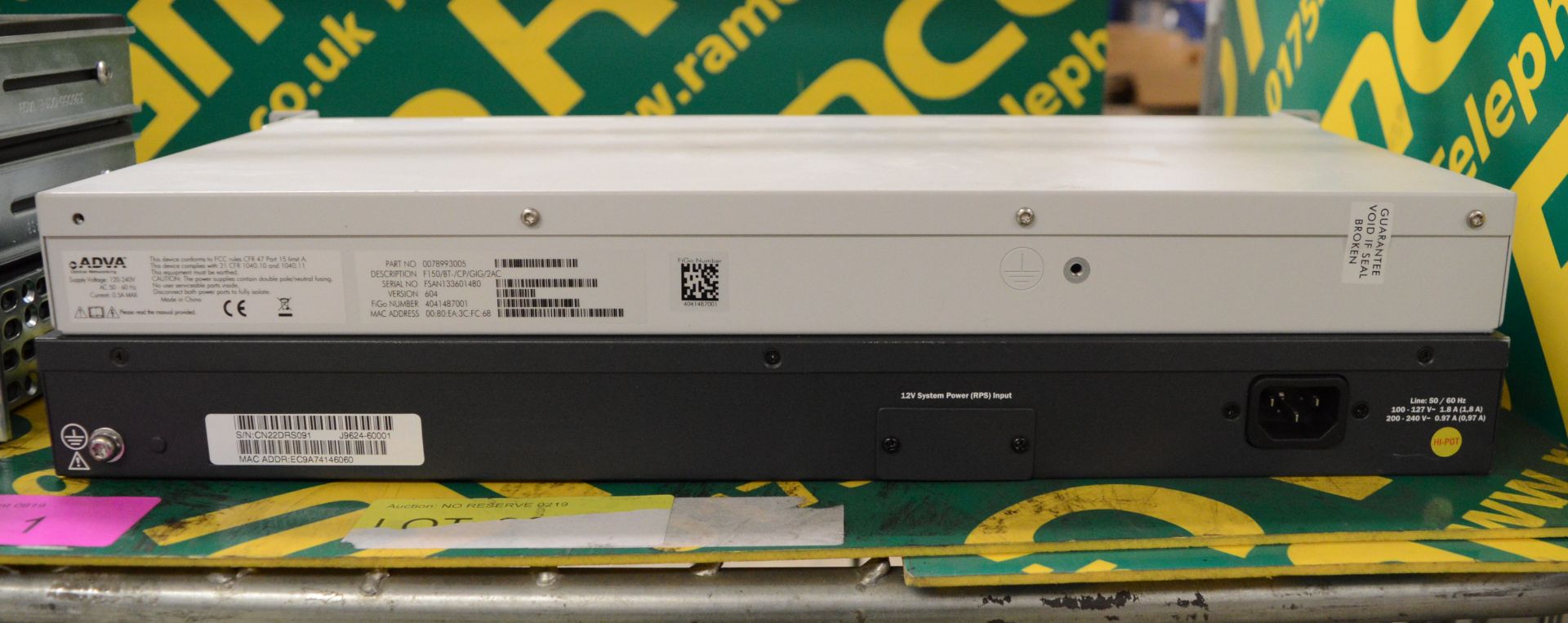 Network Hubs - Cisco Systems Catalyst 2950, Adva FSP150CP, HP E2620-24 PPoE Switch, 2x HP - Image 5 of 5