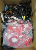 Box of PC leads/patch leads