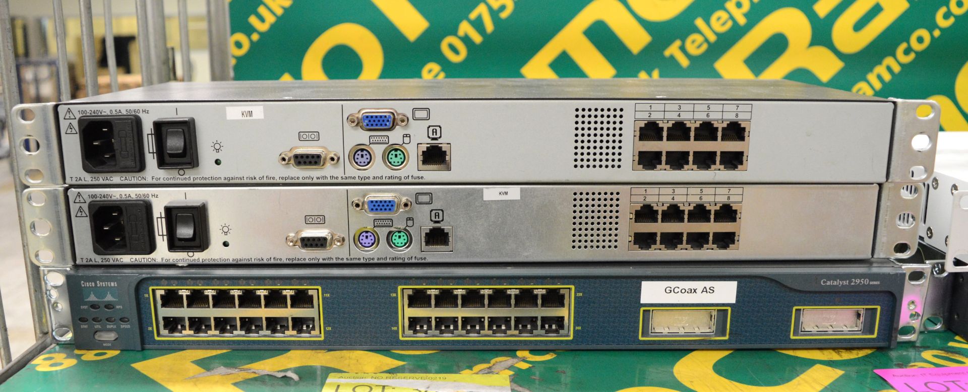 Network Hubs - Cisco Systems Catalyst 2950, Adva FSP150CP, HP E2620-24 PPoE Switch, 2x HP - Image 2 of 5