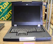 Rack Mountable HP TFT7600 Monitor with keyboard assembly