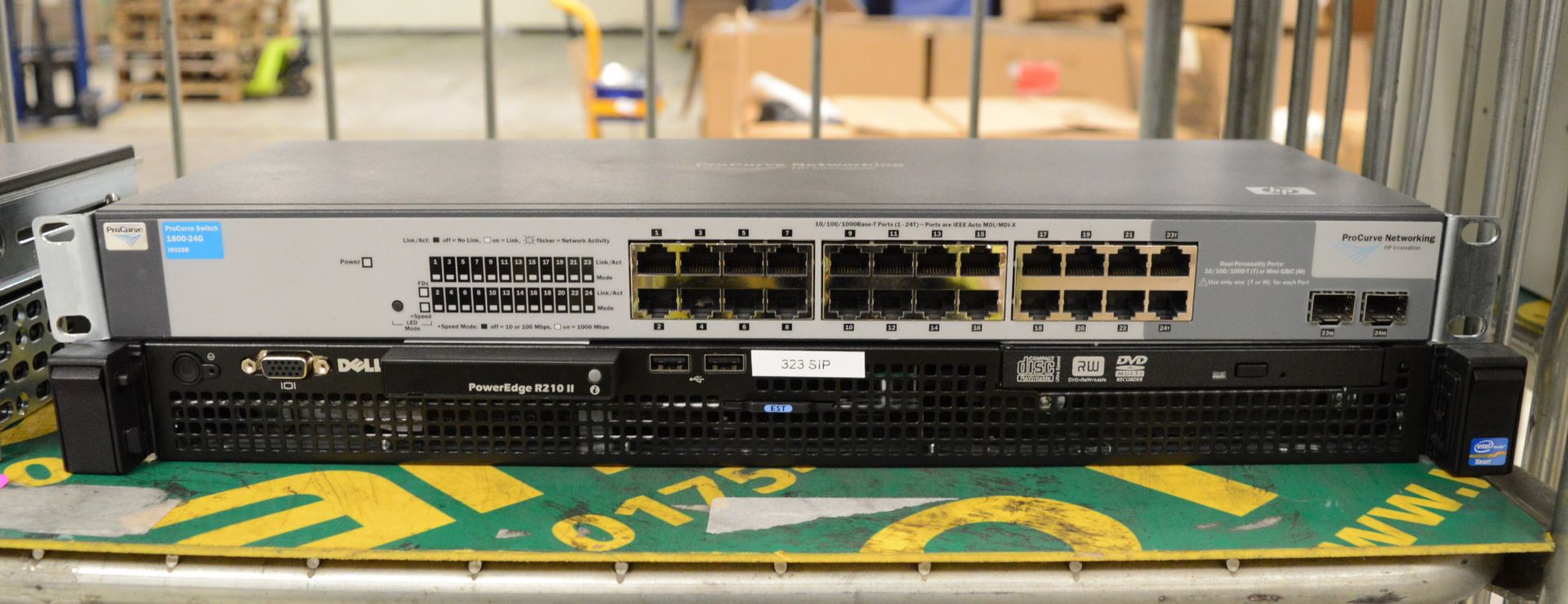 Network Hubs - Cisco Systems Catalyst 2950, HP KVM Switch, HP ProCurve Switch 1800-24G, De - Image 3 of 5
