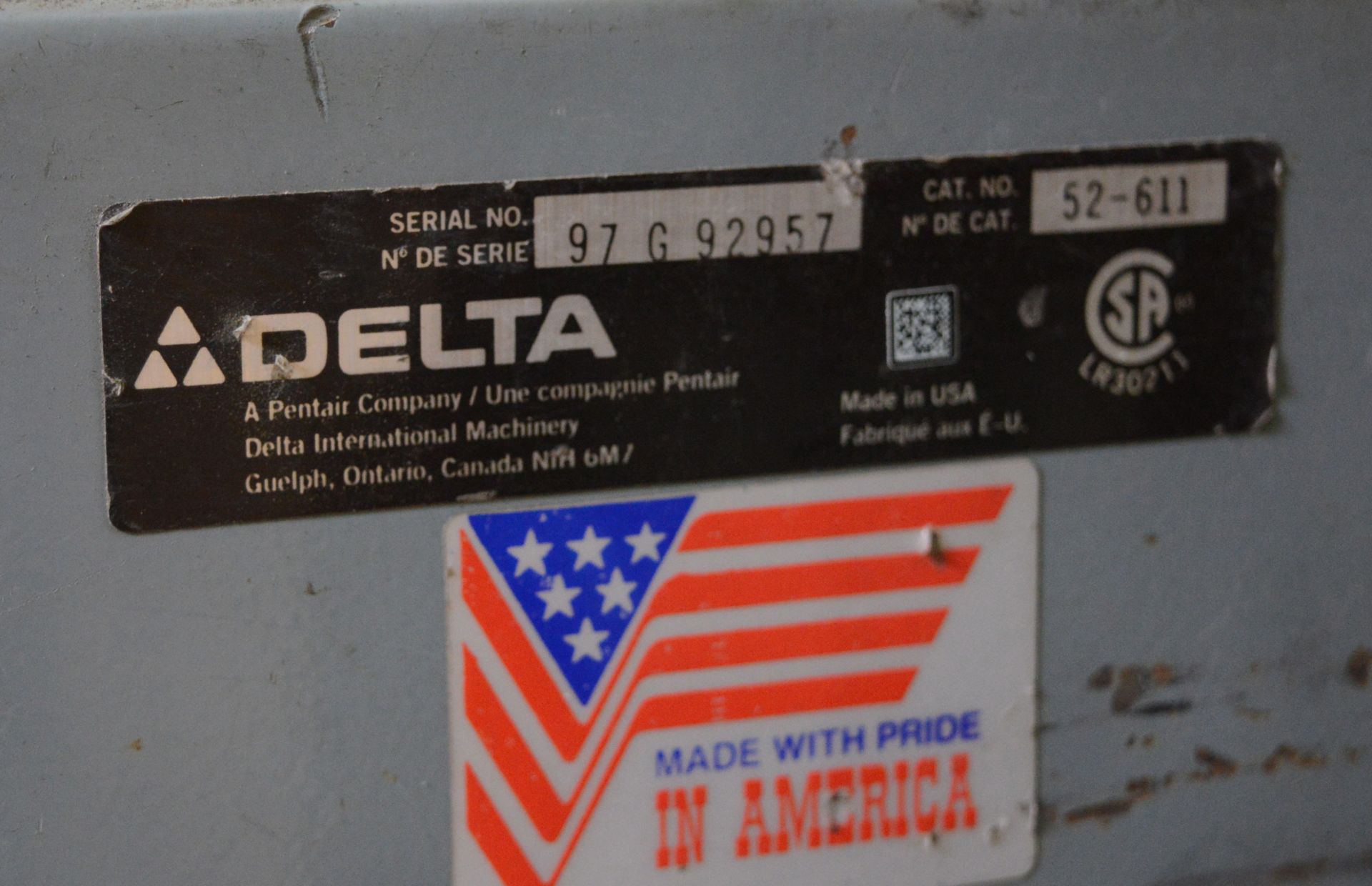 Delta 52-611 Belt & Disc Sander Dual Voltage - Image 6 of 6