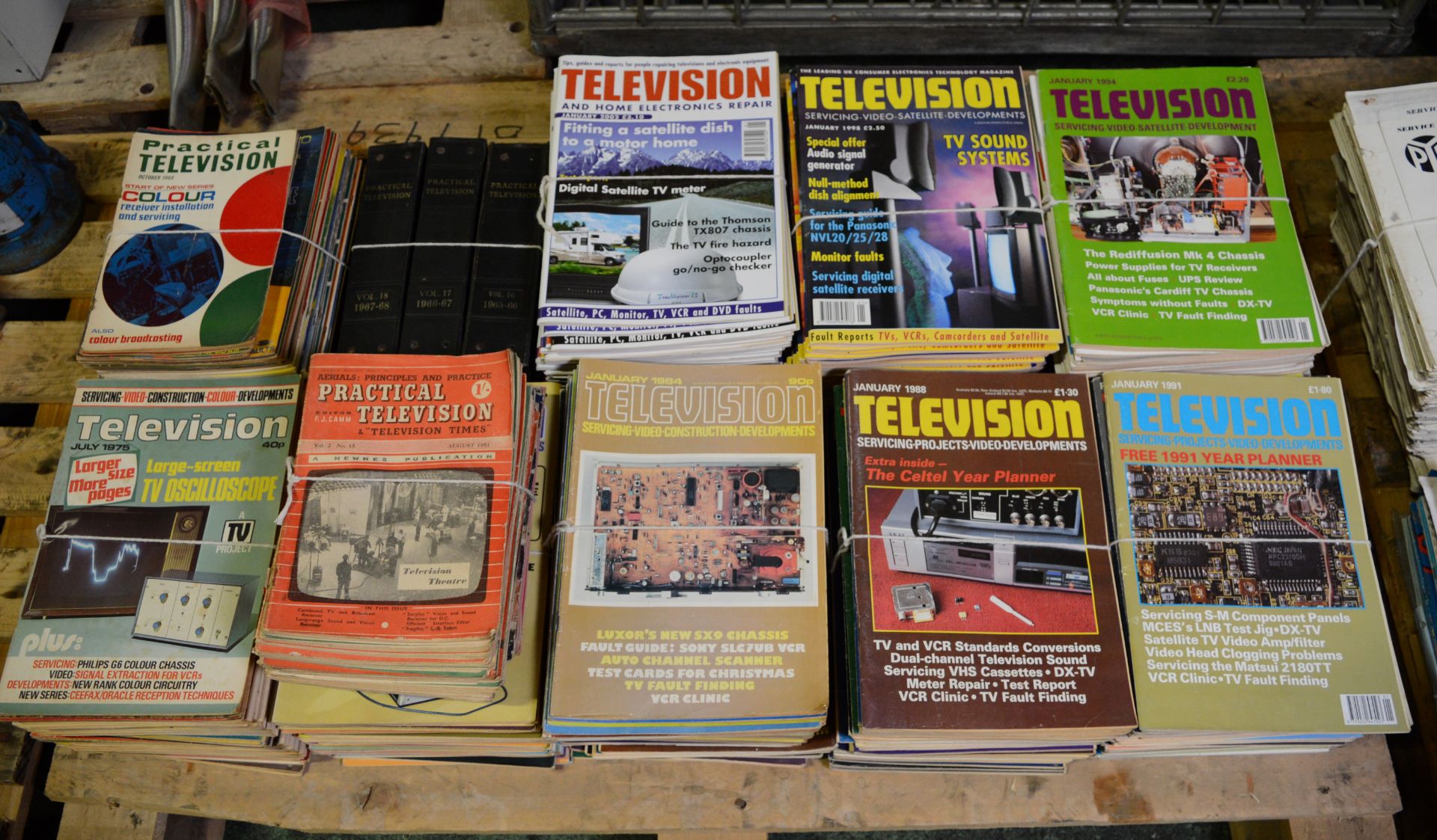 Practical Television Magazines 1965 to 2007 - In good condition.