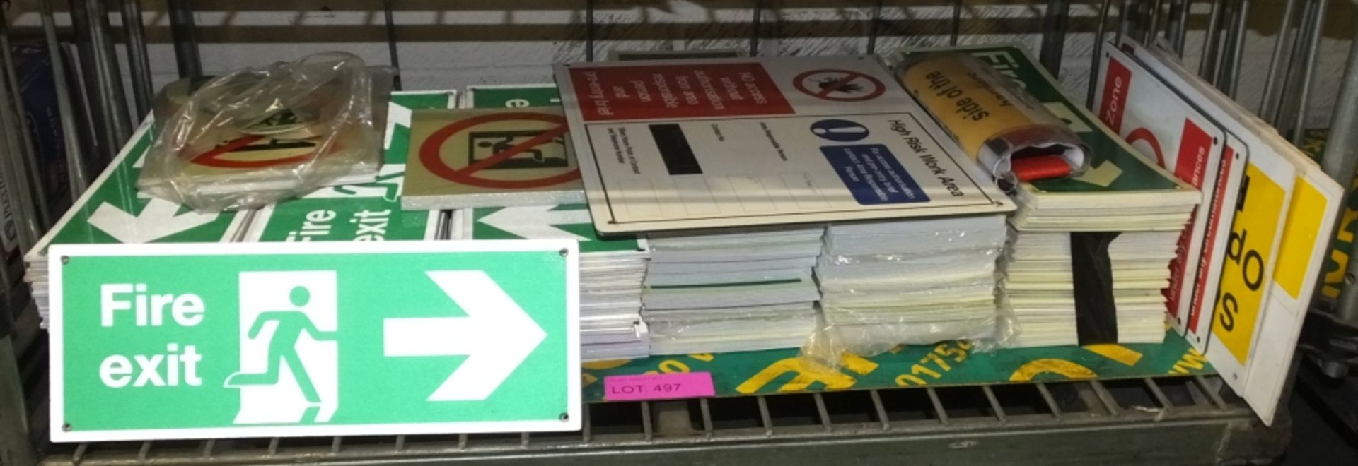 Various warehouse signage